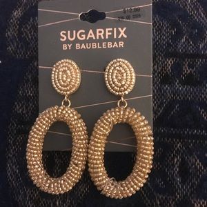 NWT Sugarfix by BaubleBar Gold beaded Earrings